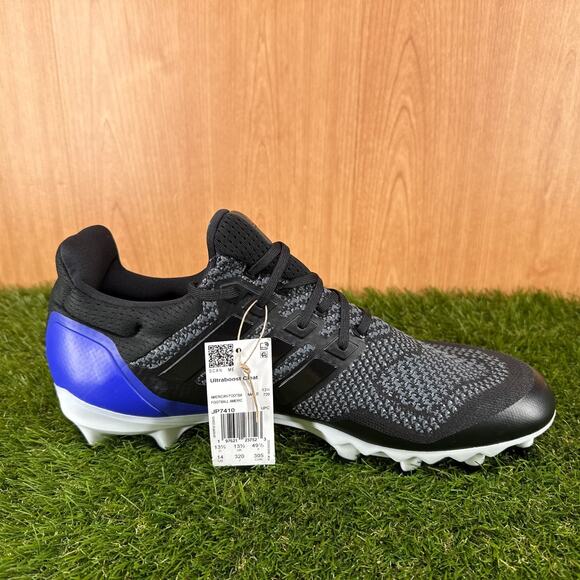 adidas Ultra Boost Football Cleats OG Black Gold JP7410 Men\'s Size 14
